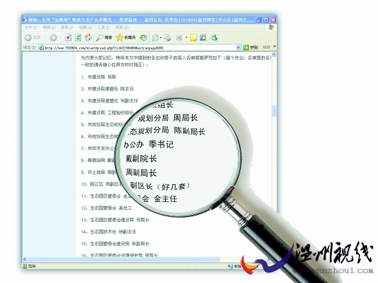 網(wǎng)帖曝樓盤讓領(lǐng)導(dǎo)低價(jià)買房當(dāng)事官員名單被列出