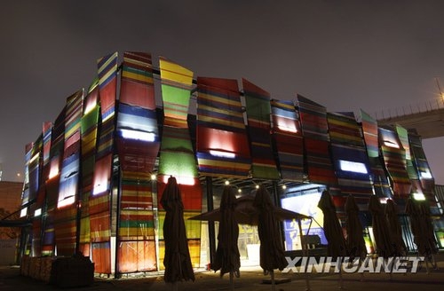 組圖：上海世博會(huì)場(chǎng)館夜景璀璨