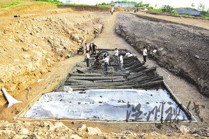 江蘇盱眙漢墓出土大量兵器墓主可能系劉邦二哥