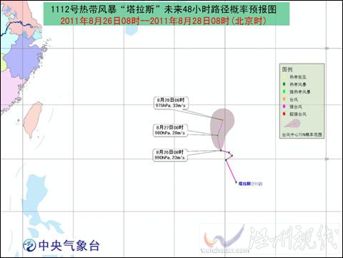 “塔拉斯”北偏西移動(dòng) 未來(lái)對(duì)我國(guó)無(wú)影響