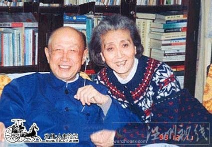 錢學森及夫人晚年合照