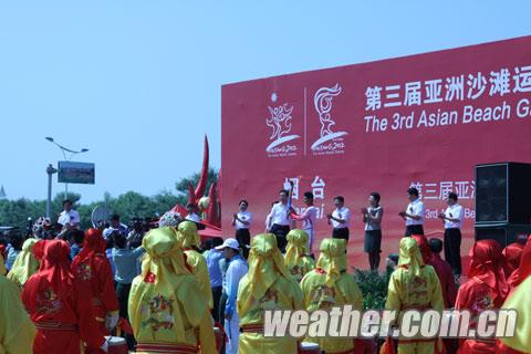 海陽14日火炬?zhèn)鬟f期間多云轉(zhuǎn)陰 下午有雷雨或陣雨
