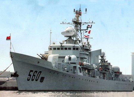 資料圖：560號導(dǎo)彈護(hù)衛(wèi)艦