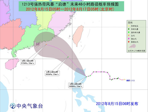 今日臺風(fēng)啟德強度又升級 15日臺風(fēng)啟德最新消息