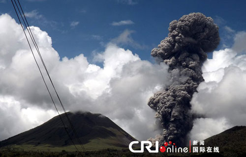 印尼火山噴發(fā)