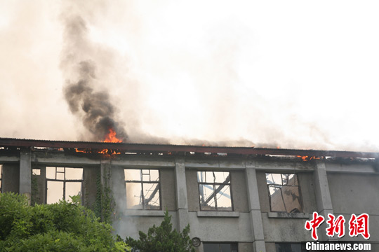 西安交大老校區(qū)著火