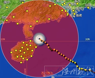 2013年7月2日6號臺風(fēng)溫比亞廣東登陸