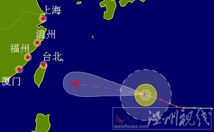 溫州臺(tái)風(fēng)蘇力路徑