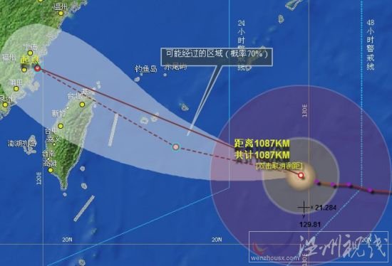 2013年超強臺風(fēng)蘇力可能登陸福建沿海