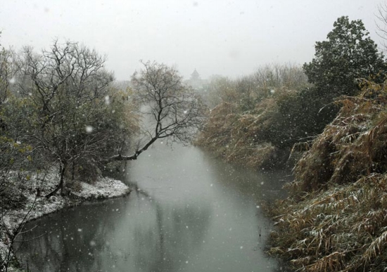 2013年冬天杭州第一場雪