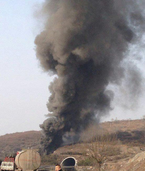 晉濟(jì)高速油罐車爆炸