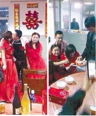 象山男子同時娶兩個老婆 寧波象山婚禮上現(xiàn)兩個新娘
