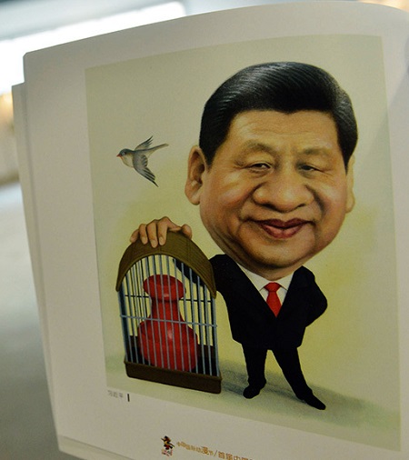 新中國(guó)五代領(lǐng)導(dǎo)人漫畫(huà)像在杭州國(guó)際動(dòng)漫展展出