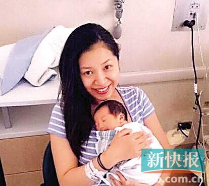 侯湘婷在美國產(chǎn)女照片