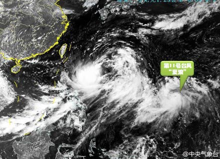 夏浪最新衛(wèi)星云圖
