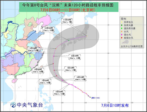 超強臺風浣熊路徑