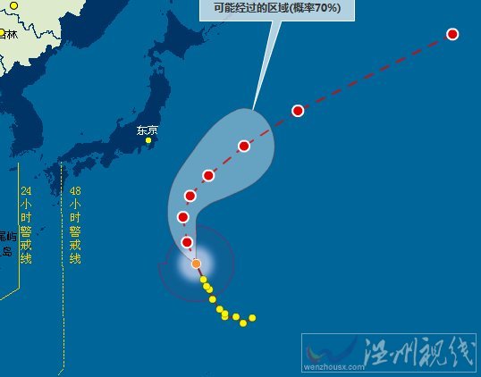 2014臺風(fēng)北冕路徑