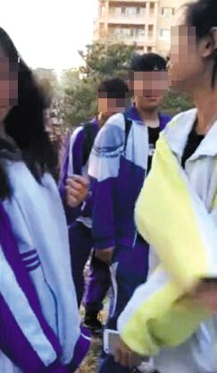 北京105中學女生被打視頻截圖