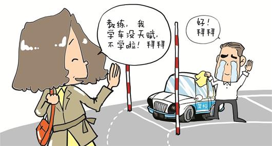 女子學車14年最終放棄
