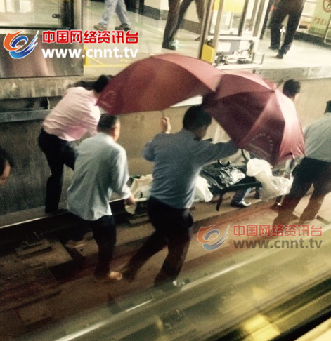 男子落軌身亡現(xiàn)場