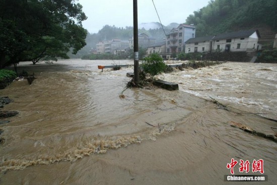 開化暴雨引發洪災