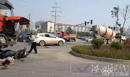 婁底湘中大道車禍現場