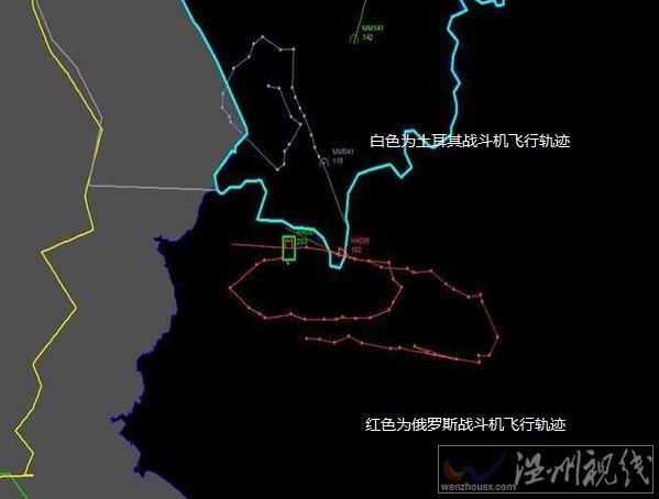 土耳其擊落俄軍機位置