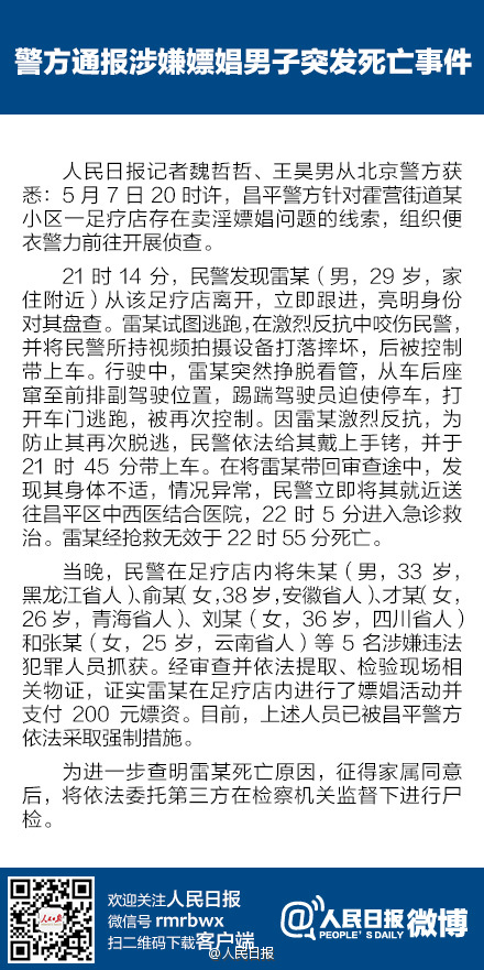警方通報雷洋案