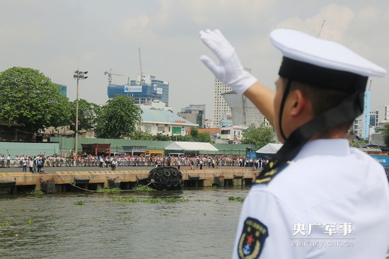 中國海軍抵達越南