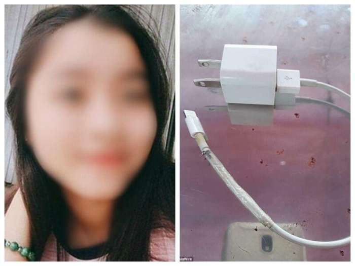 睡覺(jué)壓充電線身亡