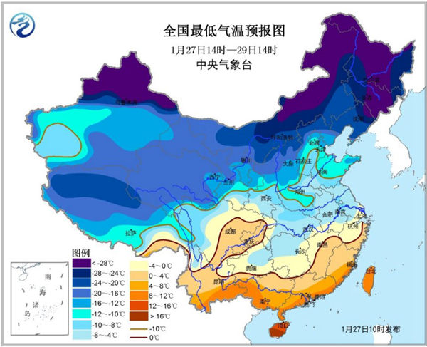 最強寒潮降雪發(fā)威