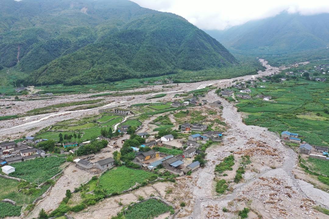 四川冕寧縣暴雨災(zāi)情