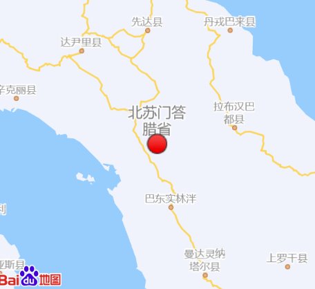 印尼蘇門答臘島5.4級(jí)地震